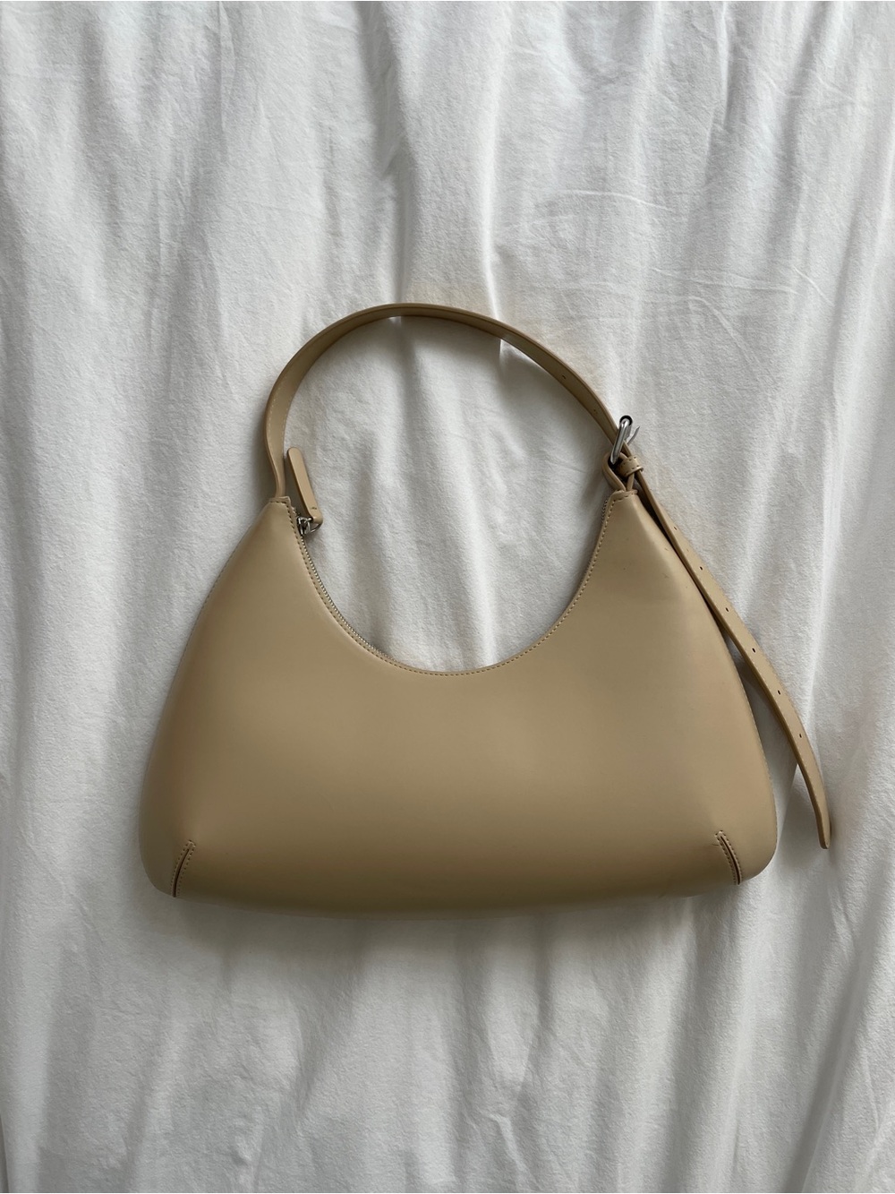 Oak + Fort Beige Vegan Leather Shoulder Bag